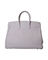 Birkin 35 Veau Epsom Leather in White, back view
